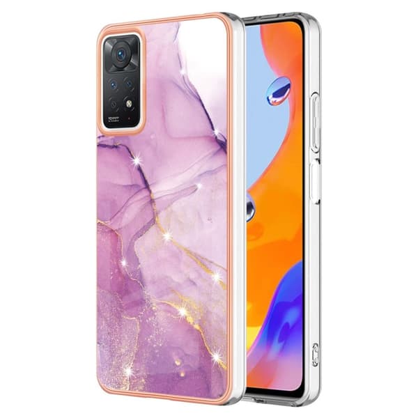 Marmordesign Xiaomi Redmi Note 11S 5G / Xiaomi Redmi Note 11 Pro deksel - Rosa Marmortåke Pink