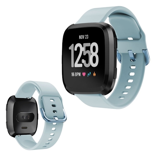 Fitbit Versa klockarmband i silikon - Baby Blå Blå