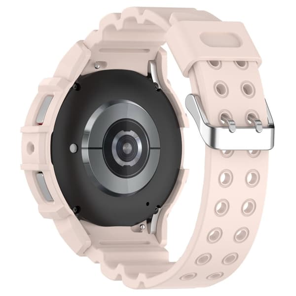Samsung Galaxy Watch7 40mm urrem silikone udskiftning med urkasse - Lyserød Pink