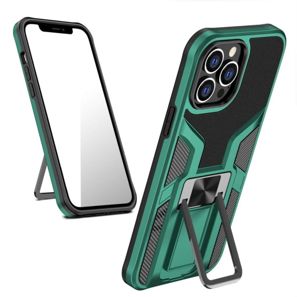 Shockproof Hybrid Suojakuori With Kickstand For iPhone 13 Pro Max - Vihreä Green