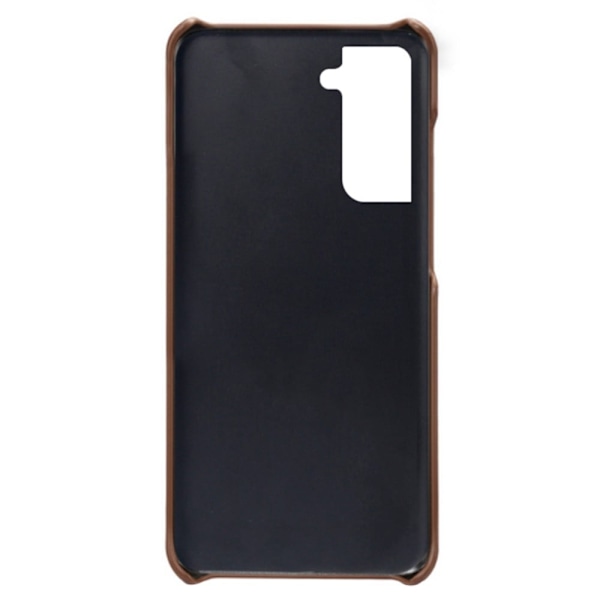 Dual Card Samsung Galaxy S22 cover - Brun Brown