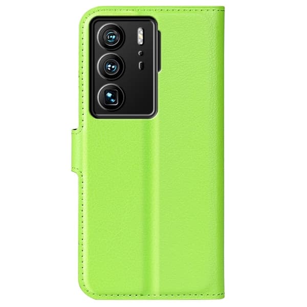 Klassisk ZTE Axon 40 Ultra Flip Etui - Grøn Green