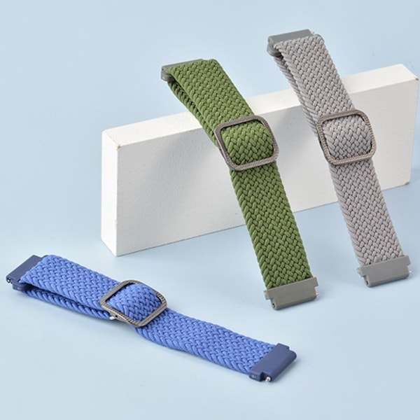 20mm Samsung Galaxy Watch Active 2 - 40mm / Watch (42mm) braid pattern watch strap - Denim multifärg