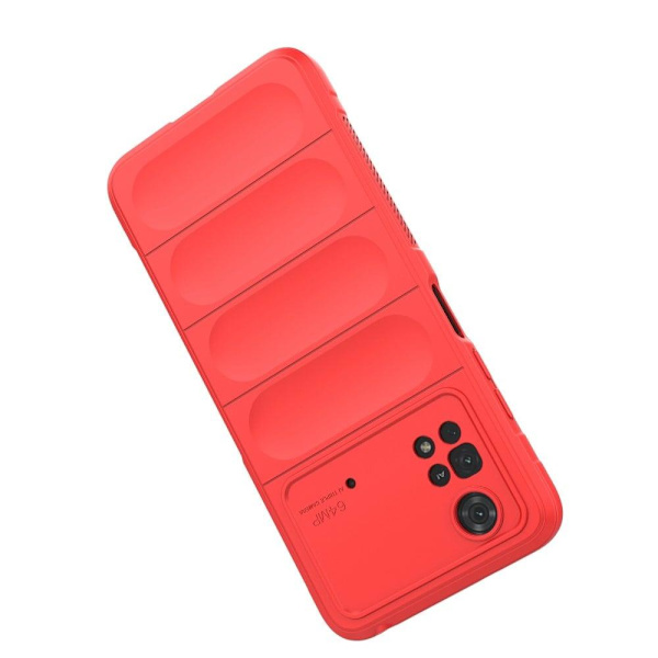 Blødt grebsformet cover til Xiaomi Poco M4 Pro - Rød Red