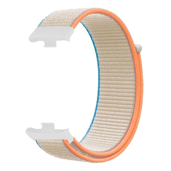 Xiaomi Smart Band 8 Pro / Redmi Watch 4 Nylon Loop Klockarmband Andningsbart Sportband - Milky Vit multifärg