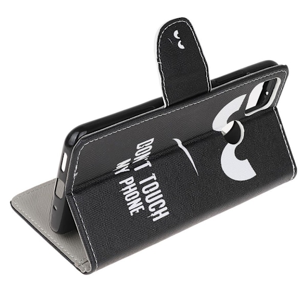 Wonderland Xiaomi Redmi 9C Flip etui - Do not touch my phone Black