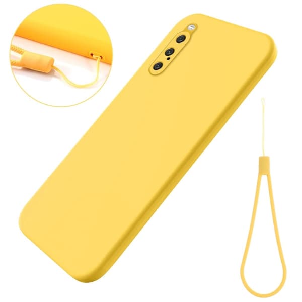 Matte Liquid silikone cover til Sony Xperia 10 V - Gul Yellow
