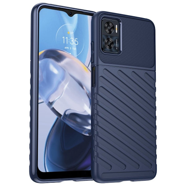 Thunder Motorola Moto E22i / E22 Suojakotelo - Sininen Blue