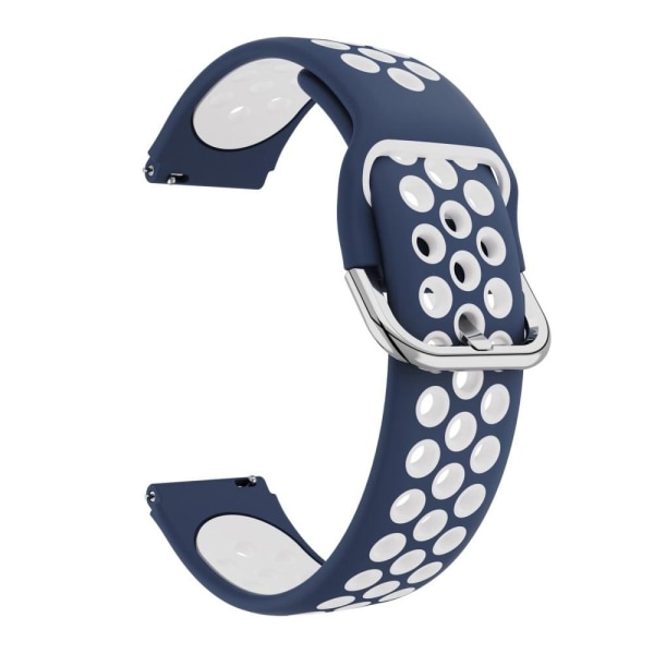 19mm dual color silicone watch strap Haylou / Noise / Willful - Blue