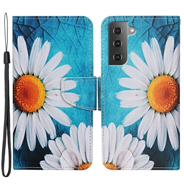 Wonderland Samsung Galaxy S22 Plus Läppäkotelo - Daisy Multicolor