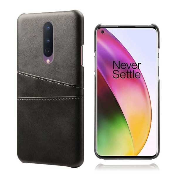 To Korts etui - OnePlus 8 - Sort Black