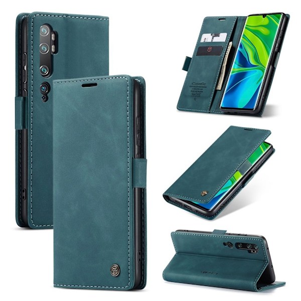 CaseMe Xiaomi Mi CC9 Pro / Mi Note 10 Pro / Note 10  Vintage Fodral - Grön Grön