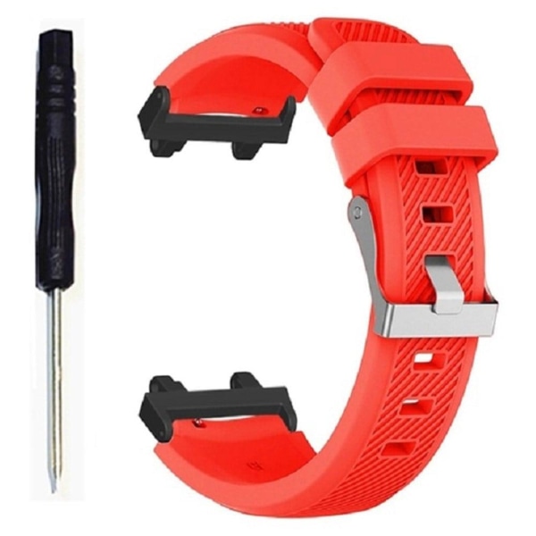 Amazfit T-Rex 2 twill texture silicone watch strap - Red Red