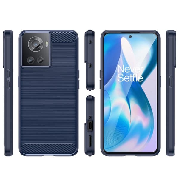 Carbon Flex OnePlus 10R / OnePlus Ace deksel - Blå Blue