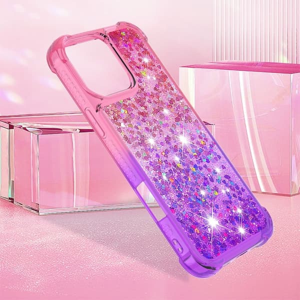 Princess iPhone 16 Pro cover - Lyserød + Lilla Purple