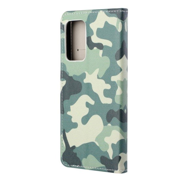 Wonderland Samsung Galaxy A82 5G flip etui - Camouflage Green