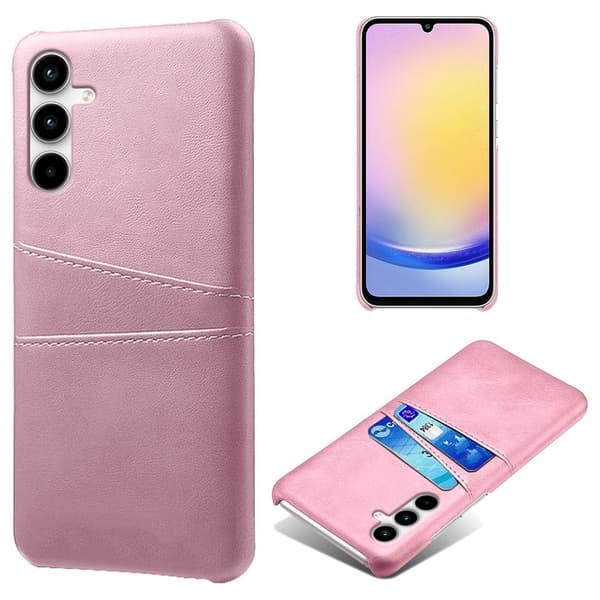 Dual Card Samsung Galaxy A25 kotelot - Ruusukulta Pink