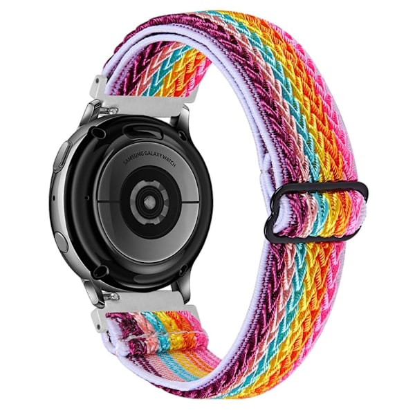 Elastinen neulottu ranneke Samsung Galaxy Watch -kelloon - Sateenkaari Multicolor