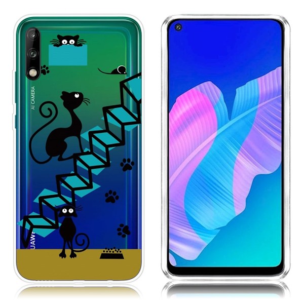 Deco Huawei P40 Lite E kuoret - Portaat Black