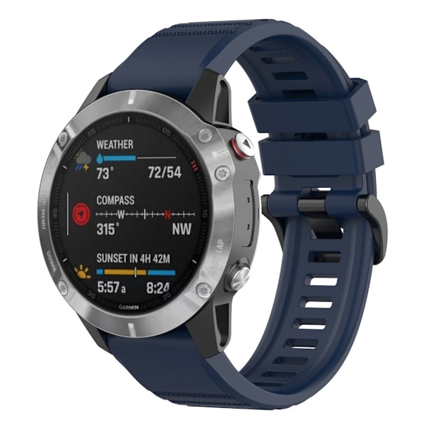Garmin Epix / Fenix 7 klockarmband i silikon - Midnattsblå Blå