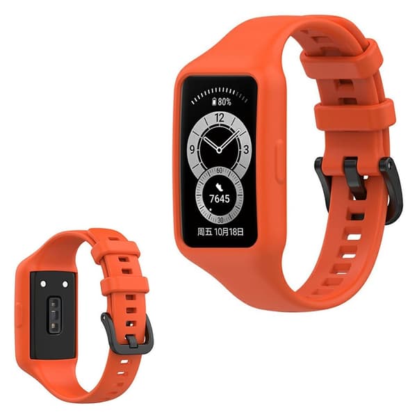 Honor Band 6 integreret silikone urrem - Orange Orange