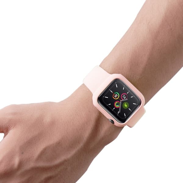 Apple Watch (45 mm) enkelt gummiert deksel - Rosa Pink