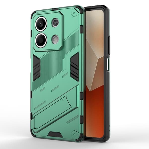 Iskunkestävä hybridisuoja modernilla kosketuksella Xiaomi Redmi Note 13 5G  - Vihreä Green