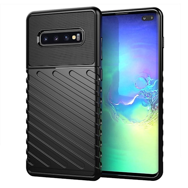 Thunder Samsung Galaxy S10 Plus etui - Sort Black