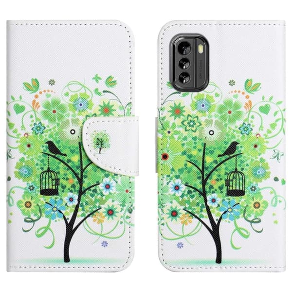 Wonderland Nokia G60 Flip Etui - Grønt Træ Green