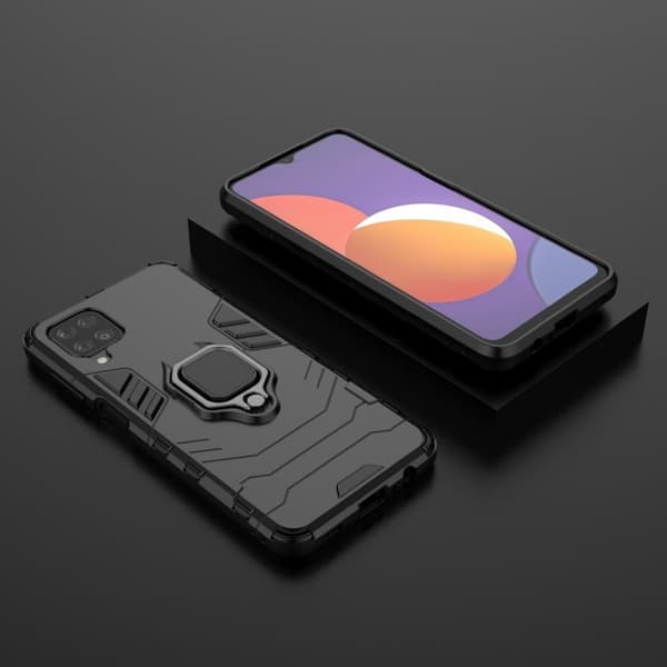 Ring Guard Case Samsung Galaxy M12 - Sort Black