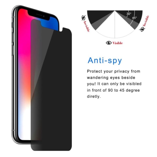 HAT PRINCE iPhone Xr anti-peep tempered glass screen protector Transparent