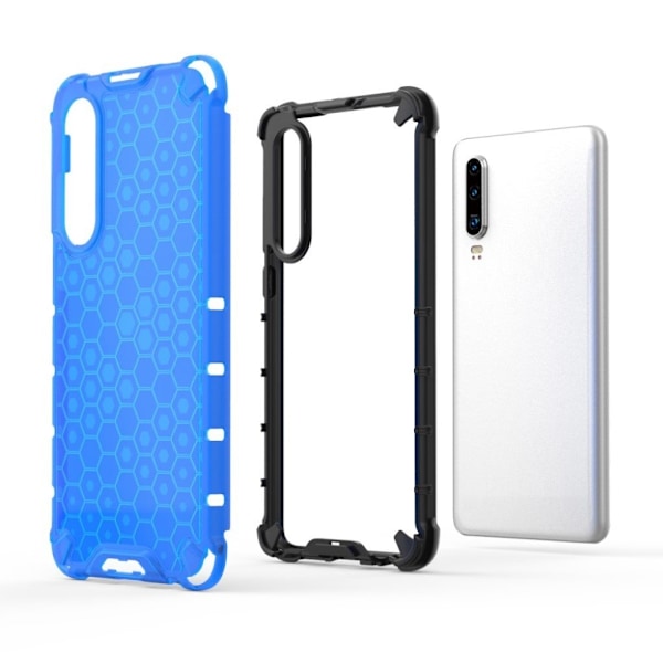 Bofink Honeycomb Huawei P30 deksel - Blå Blue