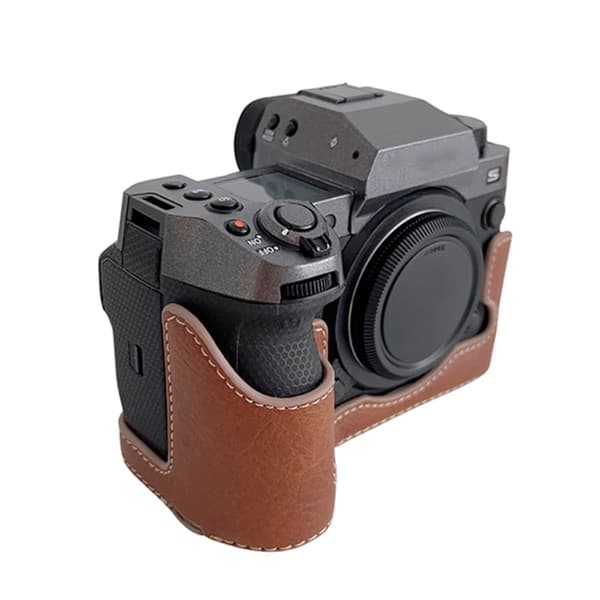 Fujifilm X-H2 läderöverdrag för halva kroppen - Brun Brun