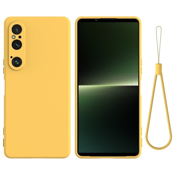 Matte Liquid Sony Xperia 1 VI silikone cover - Gul Yellow