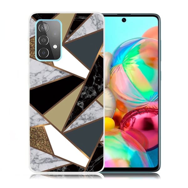 marmor Samsung Galaxy A72 5G etui - Earthly marmor Fragments Multicolor