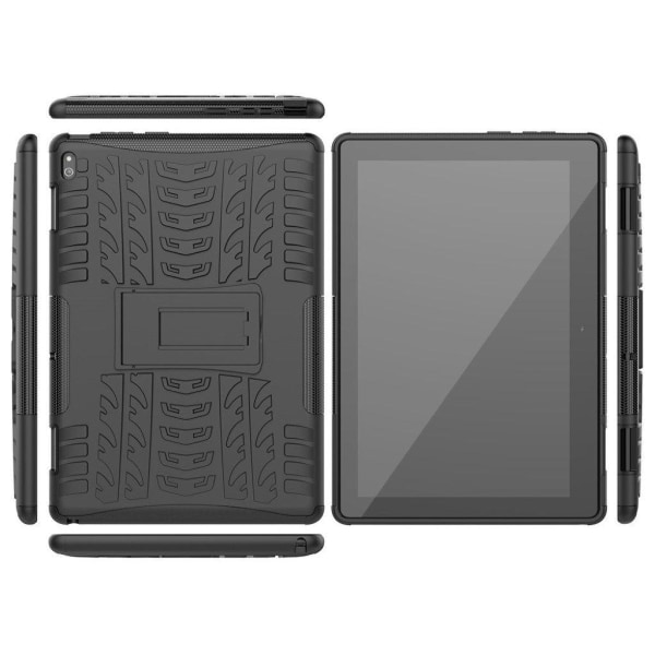 Lenovo Tab E10 durable hybrid case - Black Svart