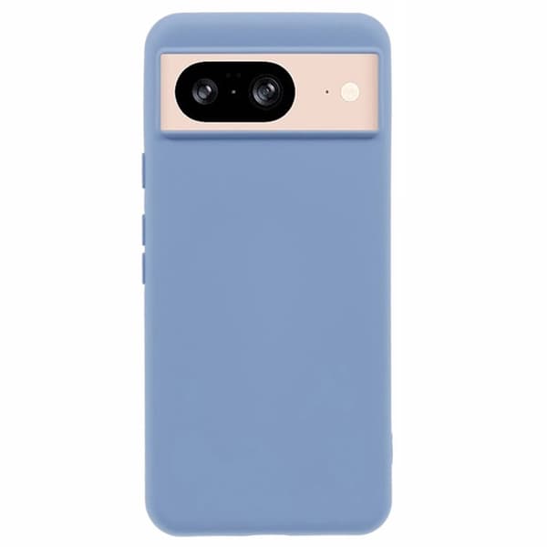 Google Pixel 8 Fodral 2,0 mm flexibelt telefonskydd Arc Edge - Grå Silvergrå