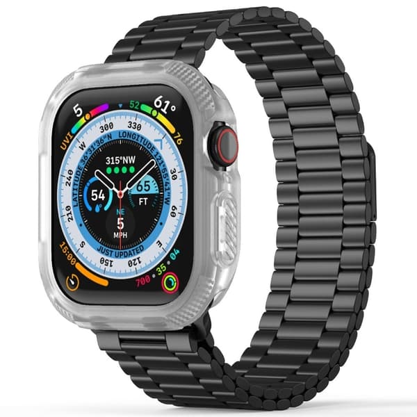 Apple Watch Series 10 46mm suojakotelo - Läpinäkyvä Transparent