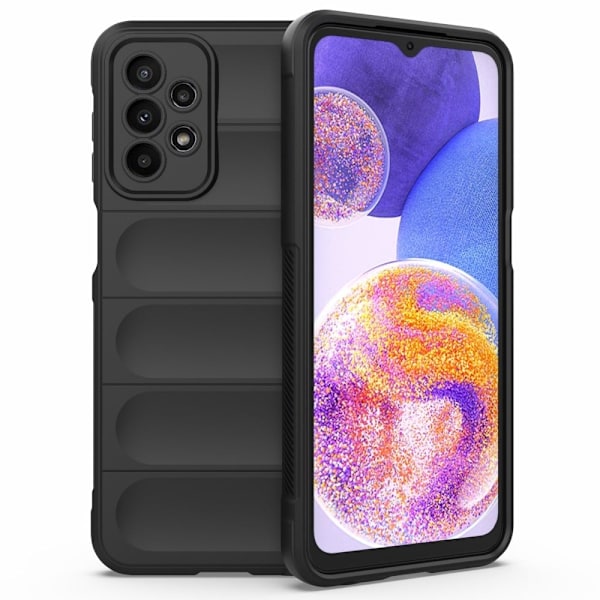 Blødt grebsformet cover til Samsung Galaxy A23 5G - Sort Black