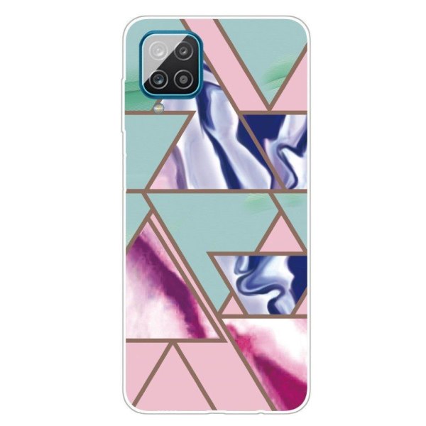 Marble Samsung Galaxy A42 5G Etui - Triangle Blitz Pattern Multicolor