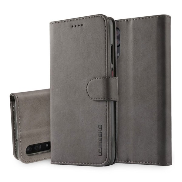 LC.Imeeke läder Huawei P20 Pro fodral - Silver/Grå Silvergrå