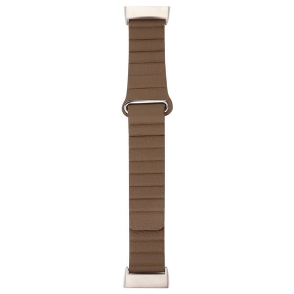 Fitbit Charge 3 aito nahkakellon ranneke - Kahvi Brown