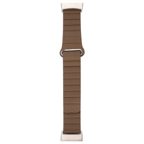 Fitbit Charge 3 klockarmband i äkta läder - Kaffe Brun