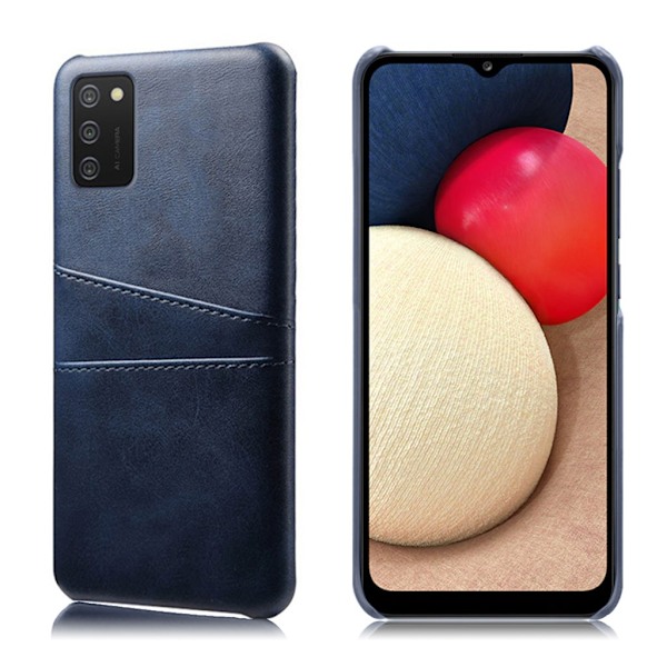 Dual Card Etui Samsung Galaxy A02s - Blå Blue