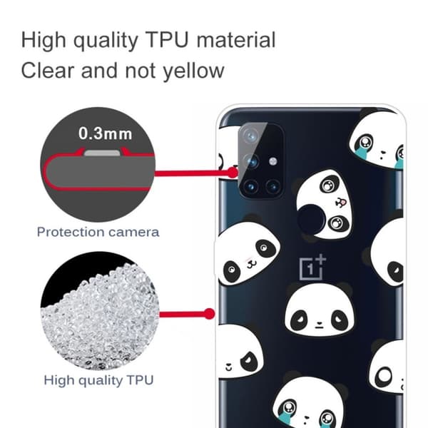 Deco OnePlus Nord N100 Etui - Søte Pandaer White