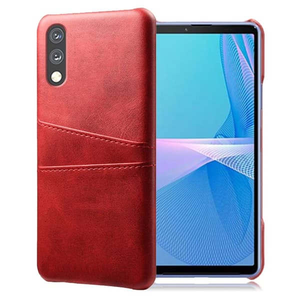 Dual Card Etui Sony Xperia Ace 2 - Rød Red