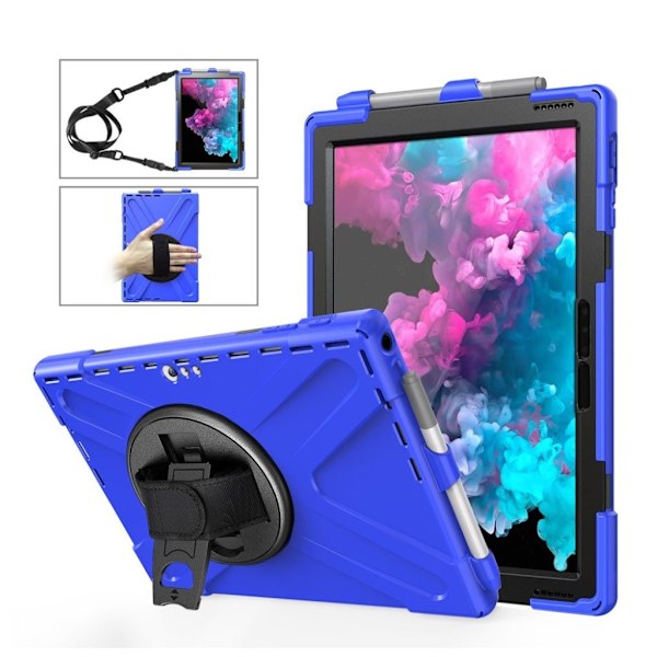 Mocrosoft Surface Pro 6 X-Shape combo fodral - Blå Blå
