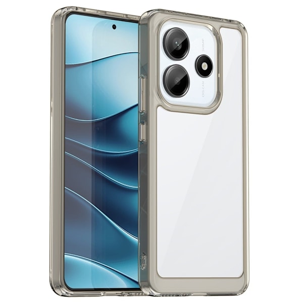 Xiaomi Redmi Note 14 5G smart telefonskal i akryl - Transparent Grå Silvergrå