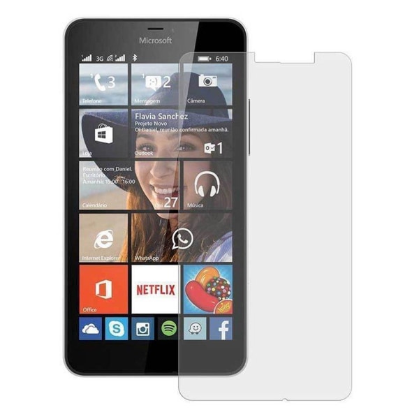 Microsoft Lumia 640 XL Screen Cover in Hardened Glass Transparent