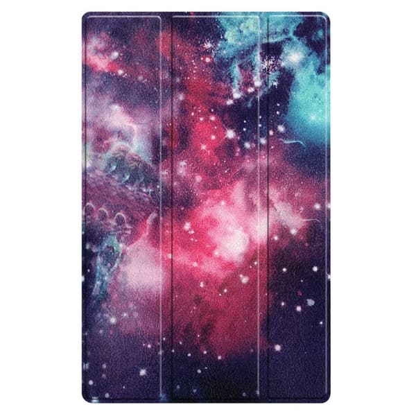 Lenovo Tab M10 HD Gen 2 Trippelt Mønster Lær Flippetui - Starry Sky Multicolor